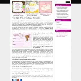 Baby Shower Invitaion: Free Baby Shower Invitation Templates